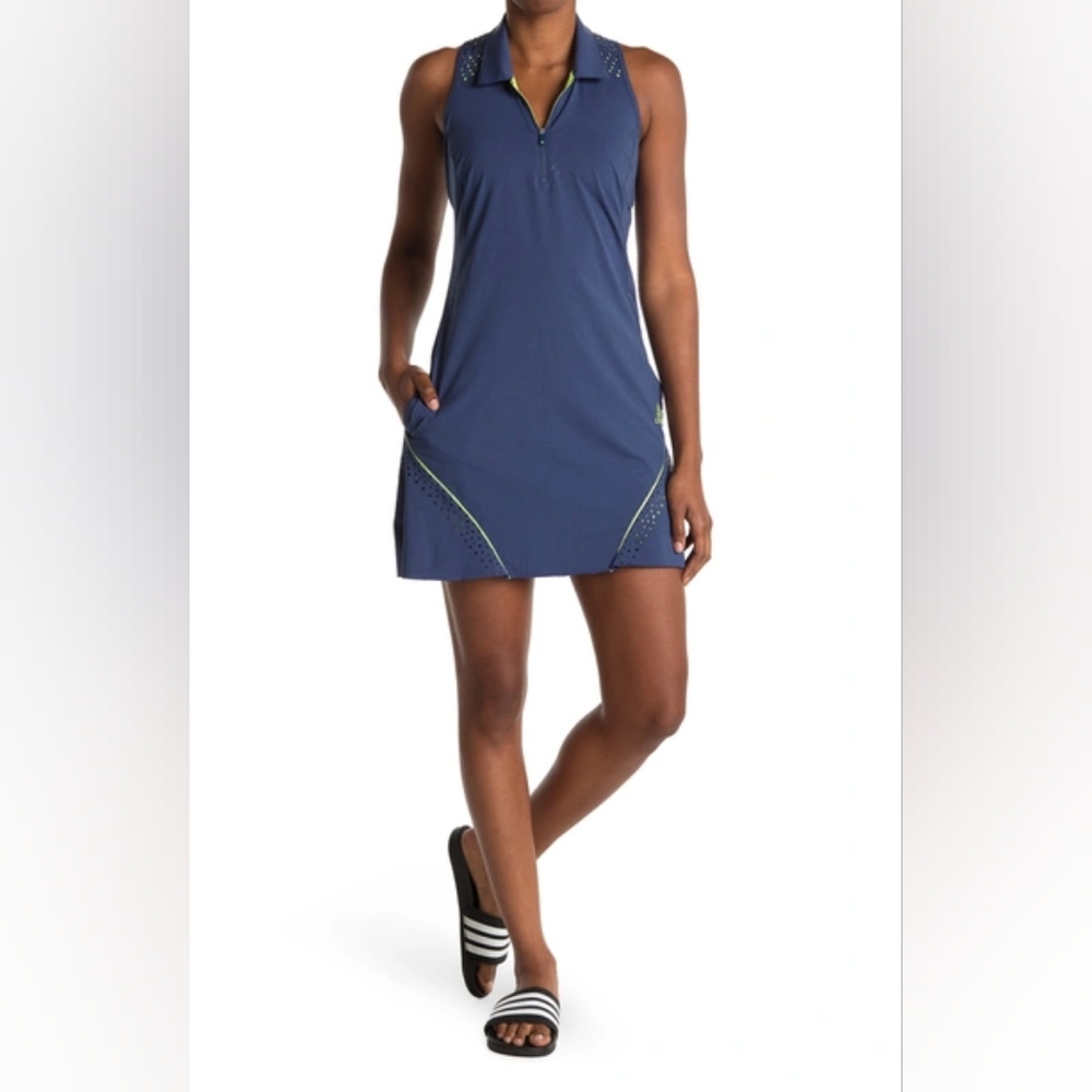 Adidas Golf Women's Perforated Color Pop Dress, Medium